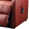 Ricardo Recliner with Power Lift, Red