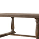 Traditional Style Wooden Dining Table with Rectangular Shape and Angled Legs, Brown
