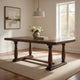 Traditional Style Wooden Dining Table with Rectangular Shape and Angled Legs, Brown