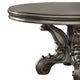 Round Wooden Dining Table with Oversized Scrolled Legs Silver AMF-66840