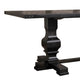 Clarence Dining Table | Rectangular Top | Double Pedestal | Vintage Black AMF-74645