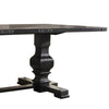 Clarence Dining Table | Rectangular Top | Double Pedestal | Vintage Black AMF-74645
