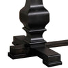 Clarence Dining Table | Rectangular Top | Double Pedestal | Vintage Black