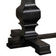 Clarence Dining Table | Rectangular Top | Double Pedestal | Vintage Black