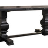 Clarence Dining Table | Rectangular Top | Double Pedestal | Vintage Black AMF-74645