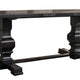 Clarence Dining Table | Rectangular Top | Double Pedestal | Vintage Black AMF-74645