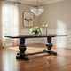 Clarence Dining Table | Rectangular Top | Double Pedestal | Vintage Black