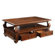 Arden Coffee Table | 2 Drawers | Walnut Brown