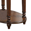 Alluring Side Table, Dark Oak Brown