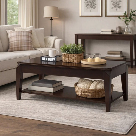 Arden Coffee Table | Lift Top | Walnut Brown