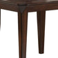 22.5" Wood End Table with Beveled Tapered Legs, Brown - 80662