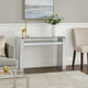 Celeste Sofa Table | Wood & Mirror | Studded Faux Crystals | Clear