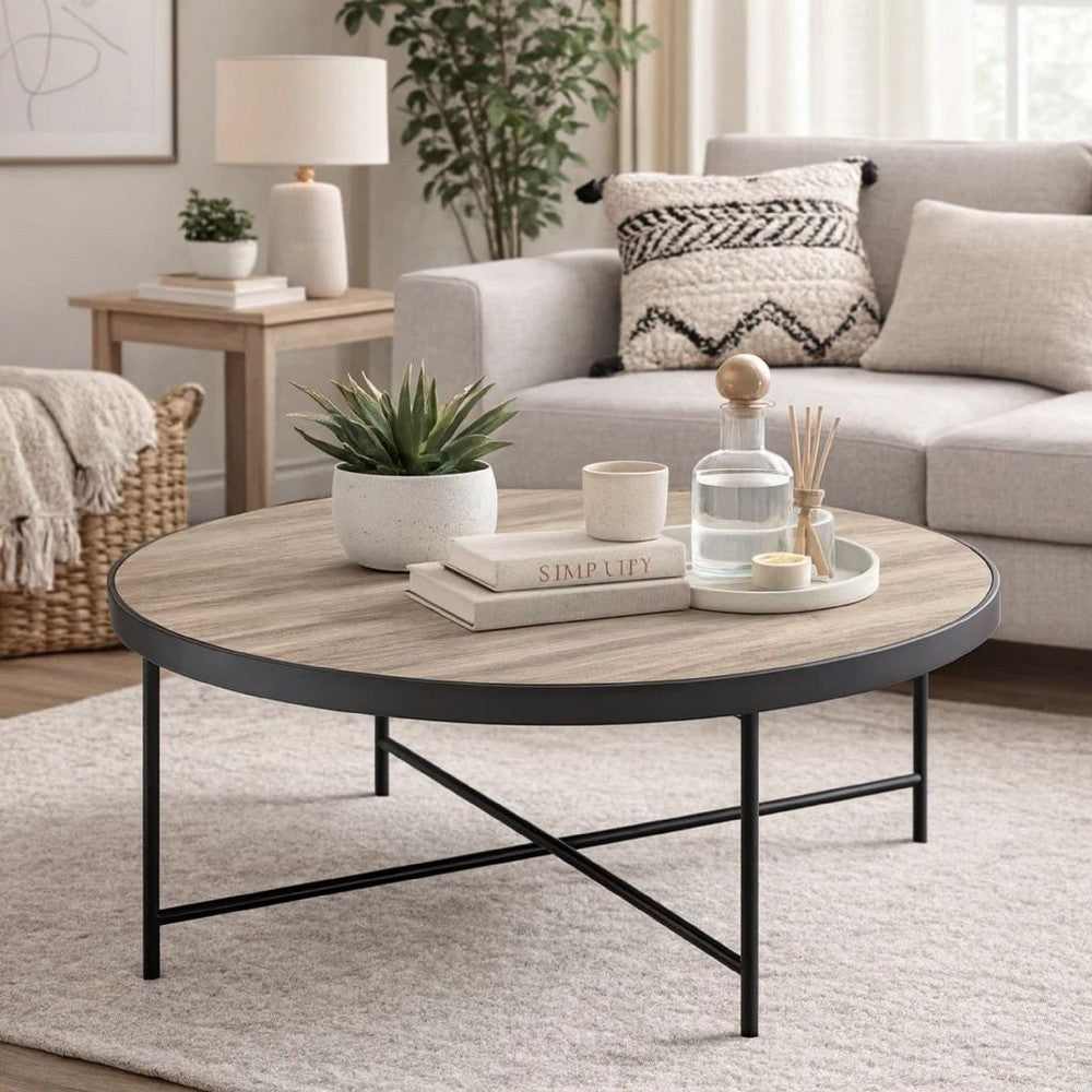 Preston Coffee Table | Charming Finish | Weathered Oak Brown