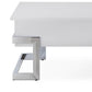 Wooden Coffee Table With Lift Top Storage Space, White