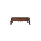 Wooden Coffee Table with Two Drawers in Cherry Oak Brown By Casagear Home