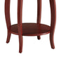 Trendy Side Table, Red By ACME By Casagear Home