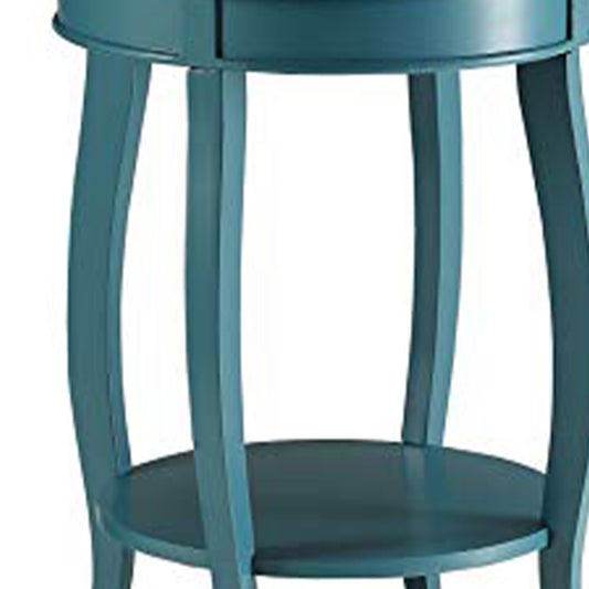 Affiable Side Table, Teal Blue By ACME