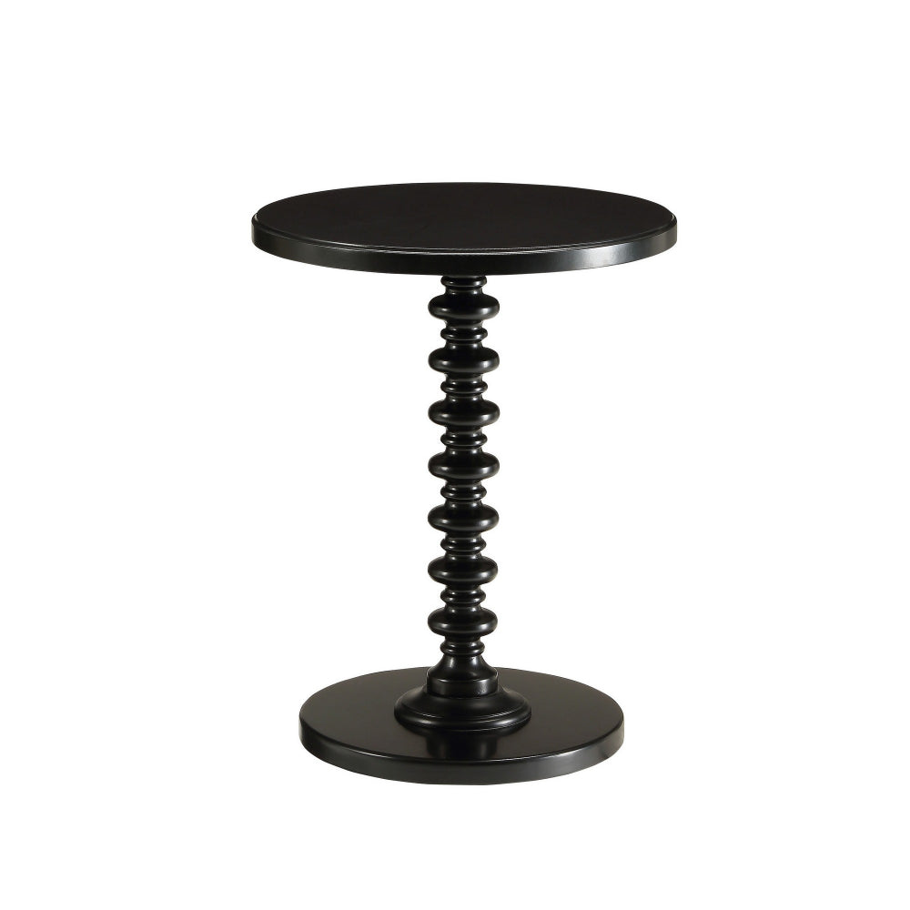 Nova Side Table | Round Top | Sleek Design | Black