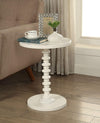 Nova Side Table | Round Top | Sleek Design | White