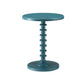 Astonishing Side Table With Round Top Teal Blue AMF-82798