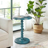 Nova Side Table | Round Top | Sleek Design | Teal Blue