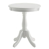 Nova Side Table | Round Top | Sleek Design | White Finish