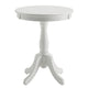 Nova Side Table | Round Top | Sleek Design | White Finish