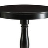 Astonishing Side Table With Round Top Black AMF-82808