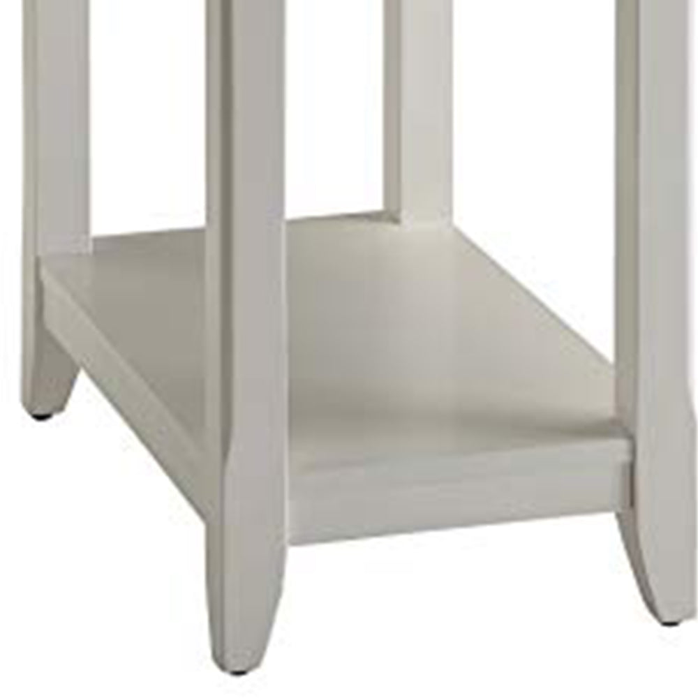 Affiable Side Table, White