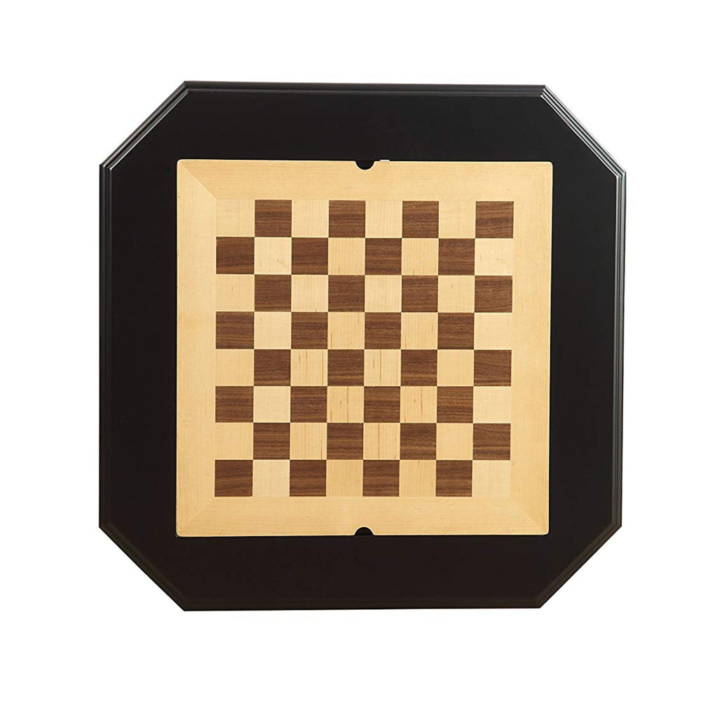 Wooden Chess Game TableWith One Drawer, Black