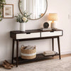 Beautiful Sofa Table | 2 Drawers | Espresso | White