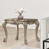 Wood End Table | Gold Patina Finish
