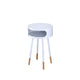 Sonria Round End Table White & Natural AMF-84445