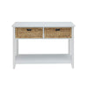 Flavius Console Table | 2 Drawers | White Finish