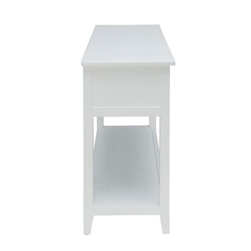 Flavius Console Table | 2 Drawers | White Finish