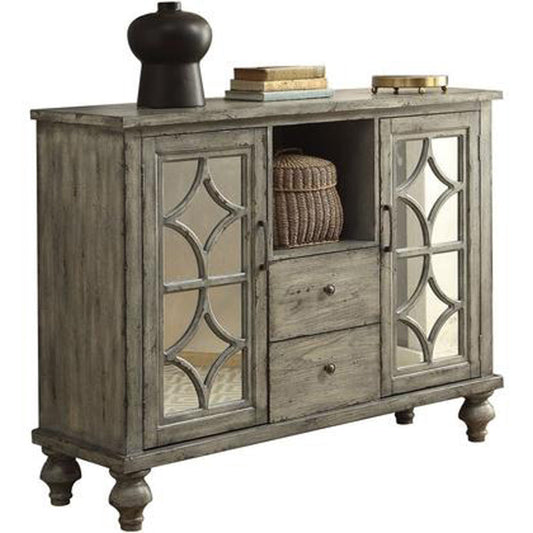Velika Console Table | 2 Doors | 2 Drawers | Weathered Gray