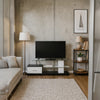 Affable TV Stand | White & Black Finish