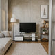 Affable TV Stand | White & Black Finish