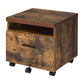 Wooden File Cabinet With Open Compartment And Drawer Oak Brown And Black By ACME AMF-92398