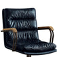 Metal & Leather Executive Office Chair Vintage Blue-ACME AMF-92417