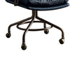 Metal & Leather Executive Office Chair, Vintage Blue-ACME