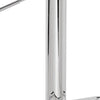 Acrylic and Metal Height Adjustable Stool with Swivel Base Chrome and Clear By ACME AMF-96260