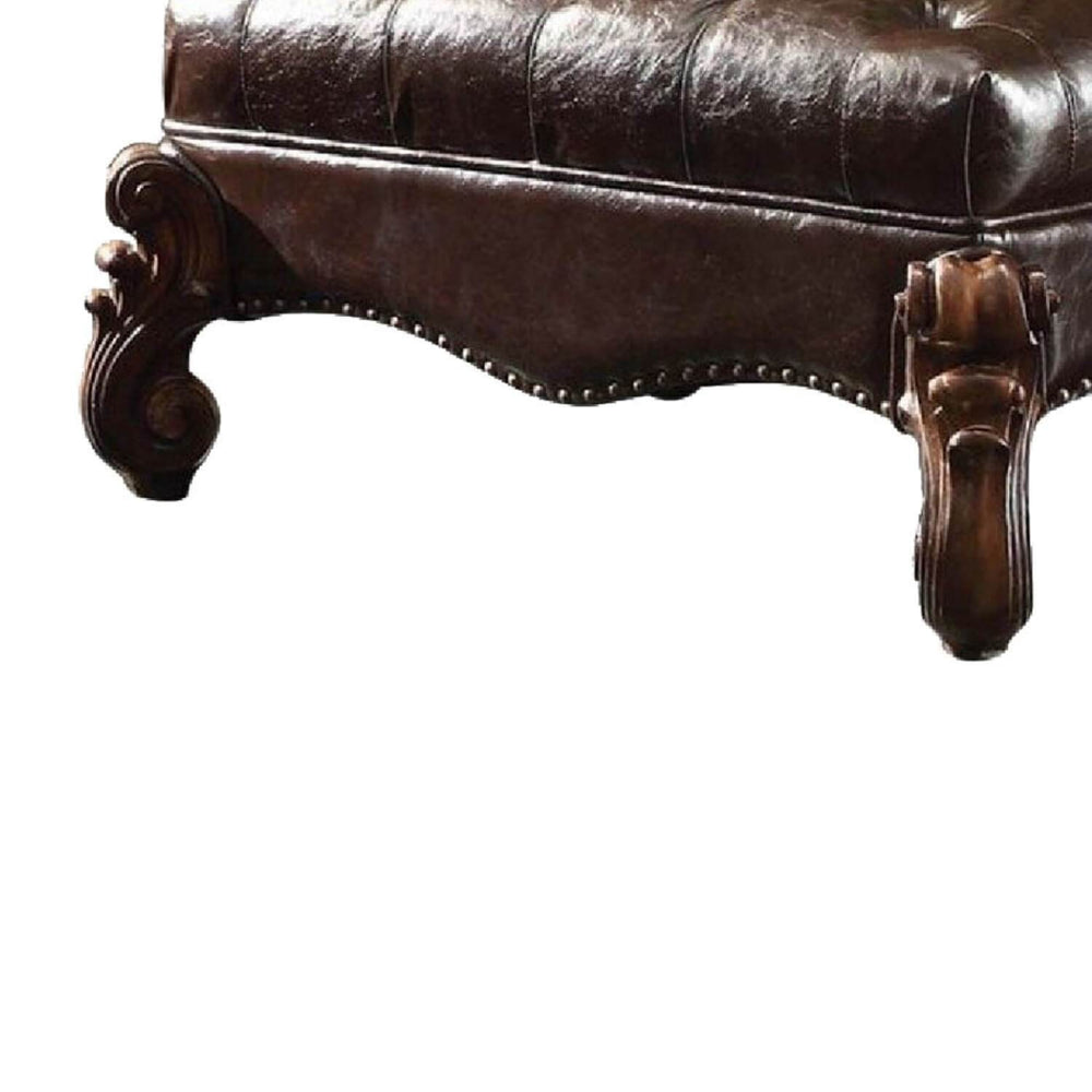 Majestic Ottoman | 2-Tone | Dark Brown & Cherry Oak AMF-96538