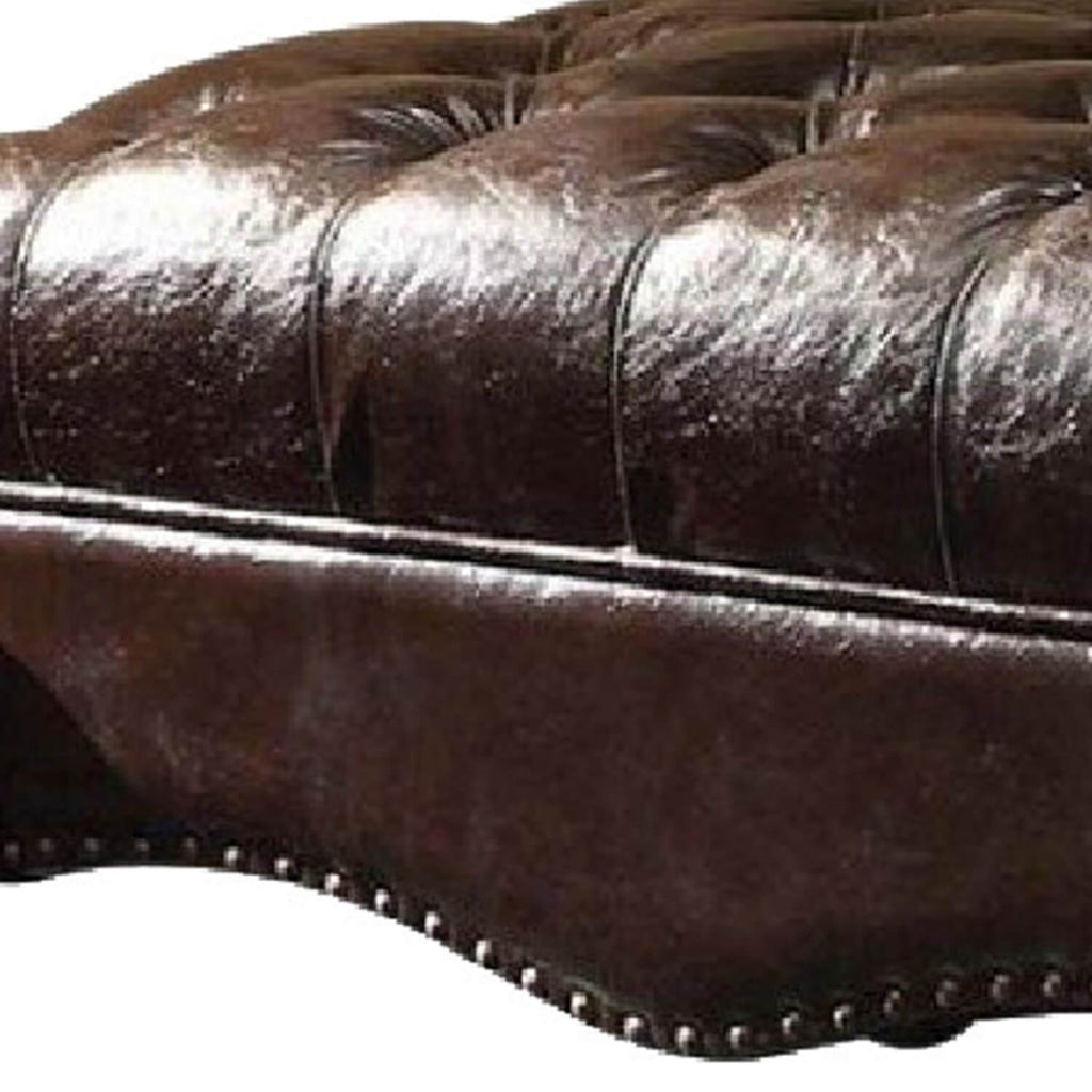 Majestic Ottoman | 2-Tone | Dark Brown & Cherry Oak AMF-96538