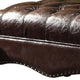 Majestic Ottoman | 2-Tone | Dark Brown & Cherry Oak AMF-96538