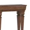 Wooden Console Table with One Bottom Shelf, Oak Brown - 97252