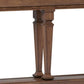 Wooden Console Table with One Bottom Shelf, Oak Brown - 97252