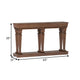 Wooden Console Table with One Bottom Shelf Oak Brown - 97252 AMF-97252