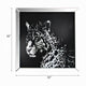 Wall Decor | Square | Leopard Design | Crystal Inlays | Black & Silver