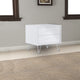 Nightstand | 2 Drawers | Contemporary Style | Deoss | White